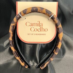 Camila Coelho | Leopard / Black Print Headbands